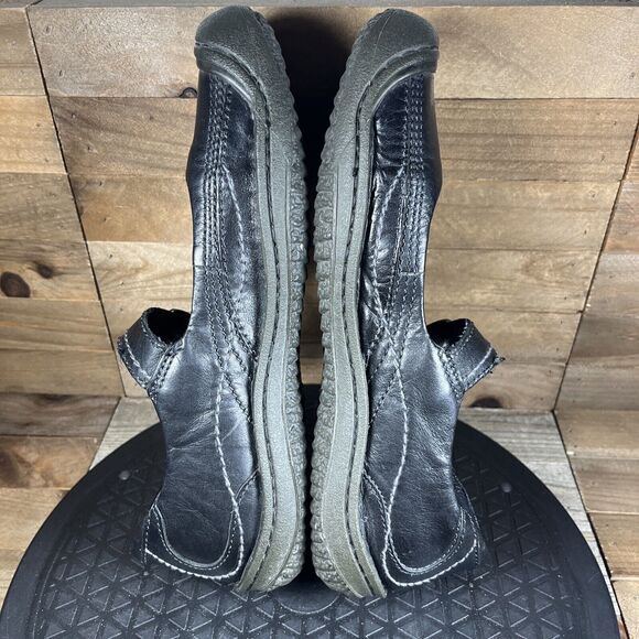 Keen Womens Size 8.5 Black Leather Slip On Mary Jane Ballet Flat Driving Shoes - Picture 8 of 10